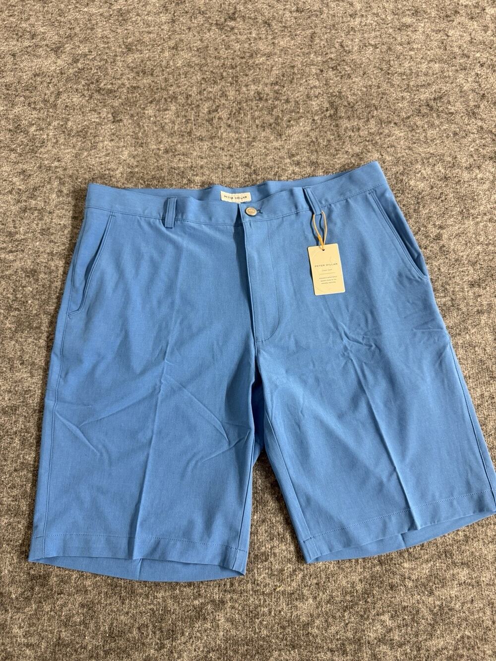 Peter Millar Shorts Mens 36 Blue Crown Sport Golf Casual New N152